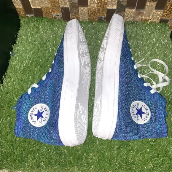 Converse Blue High-Top Sneakers - Picture 2 of 8